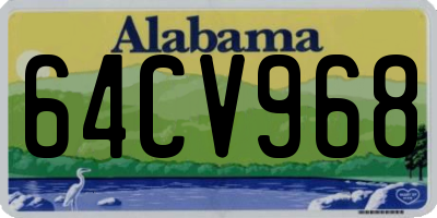 AL license plate 64CV968