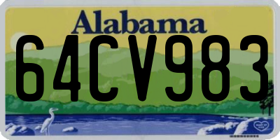 AL license plate 64CV983