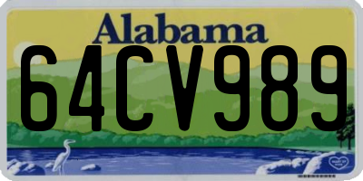 AL license plate 64CV989