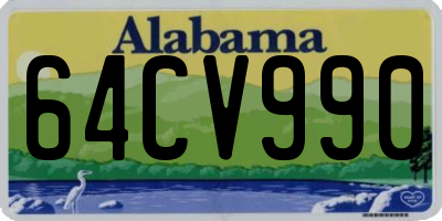 AL license plate 64CV990