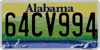 AL license plate 64CV994