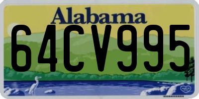 AL license plate 64CV995