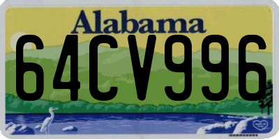 AL license plate 64CV996