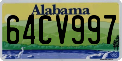 AL license plate 64CV997