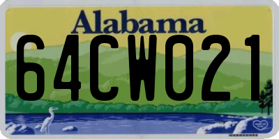 AL license plate 64CW021