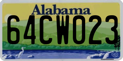 AL license plate 64CW023