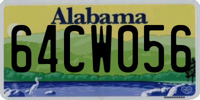 AL license plate 64CW056