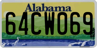 AL license plate 64CW069