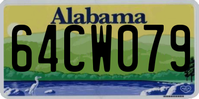 AL license plate 64CW079