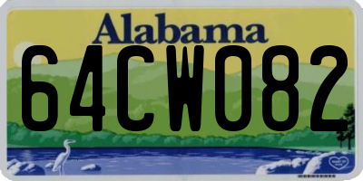 AL license plate 64CW082