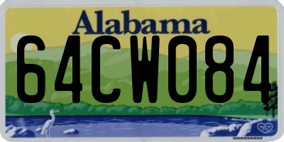 AL license plate 64CW084
