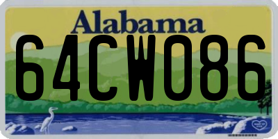 AL license plate 64CW086