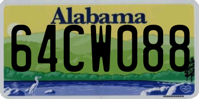 AL license plate 64CW088