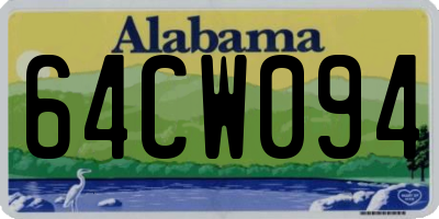 AL license plate 64CW094