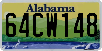 AL license plate 64CW148