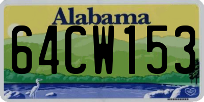 AL license plate 64CW153