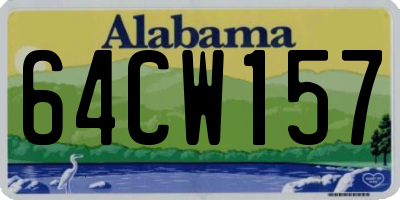 AL license plate 64CW157