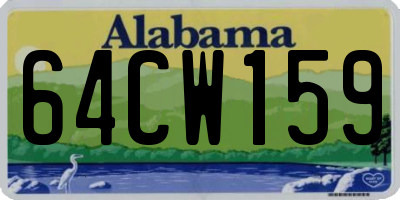 AL license plate 64CW159