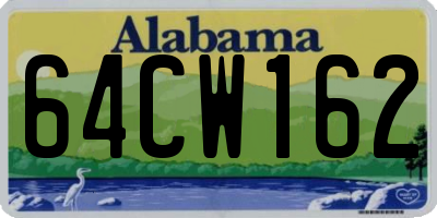AL license plate 64CW162