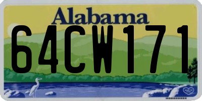 AL license plate 64CW171