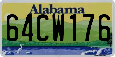 AL license plate 64CW176