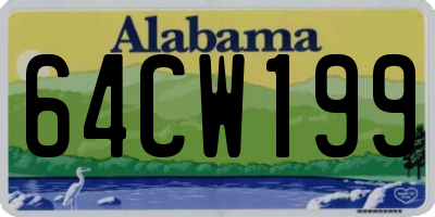 AL license plate 64CW199