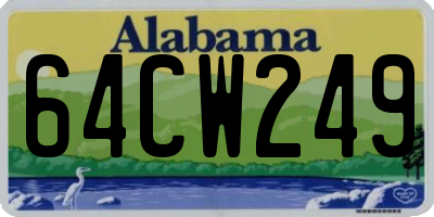 AL license plate 64CW249