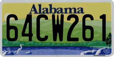 AL license plate 64CW261