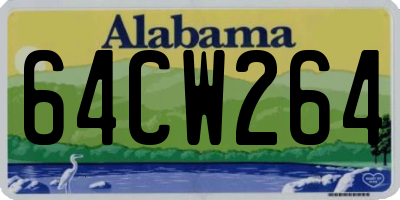 AL license plate 64CW264