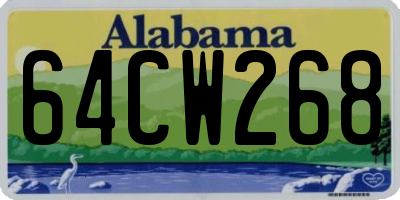 AL license plate 64CW268