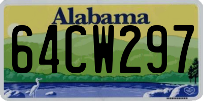 AL license plate 64CW297