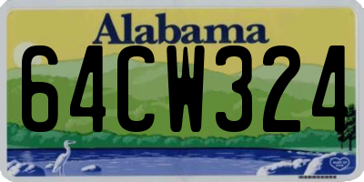 AL license plate 64CW324