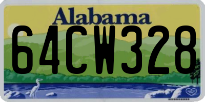 AL license plate 64CW328