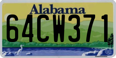 AL license plate 64CW371