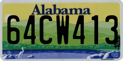 AL license plate 64CW413