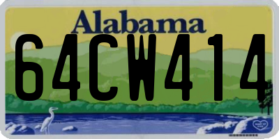 AL license plate 64CW414