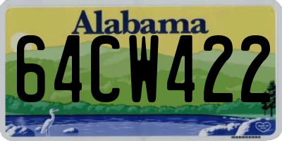 AL license plate 64CW422