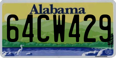 AL license plate 64CW429