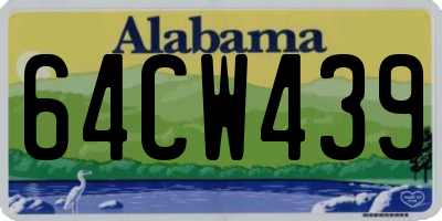 AL license plate 64CW439