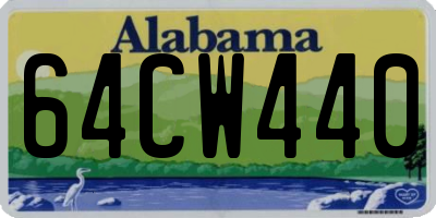 AL license plate 64CW440