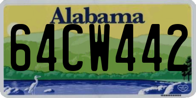 AL license plate 64CW442