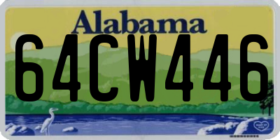AL license plate 64CW446
