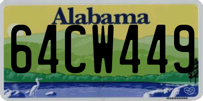 AL license plate 64CW449