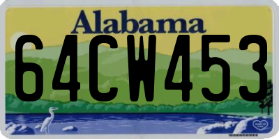 AL license plate 64CW453
