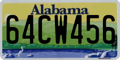 AL license plate 64CW456