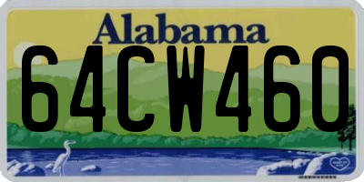 AL license plate 64CW460