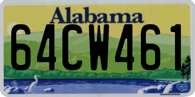 AL license plate 64CW461