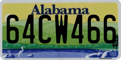 AL license plate 64CW466