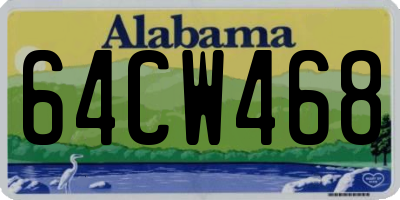 AL license plate 64CW468