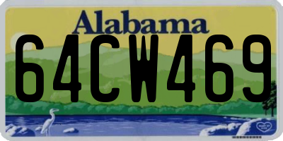 AL license plate 64CW469